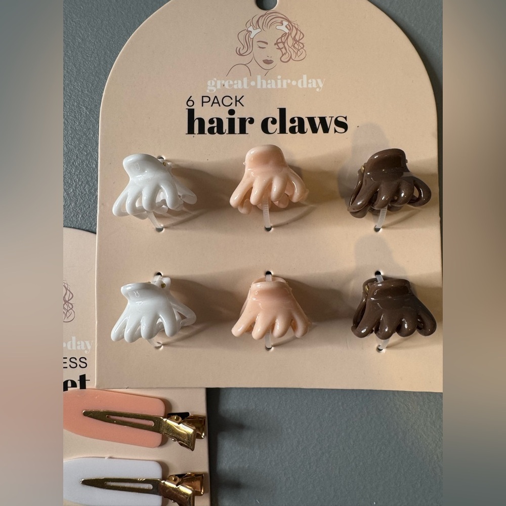 Hair Claws and Clip Set - Multicolor - Picture 3 of 4